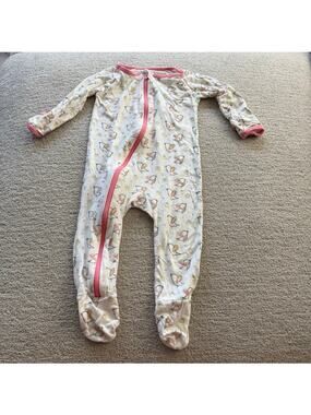 Bestaroo Baby Girl Bird Print One Piece Pajama 6-9M